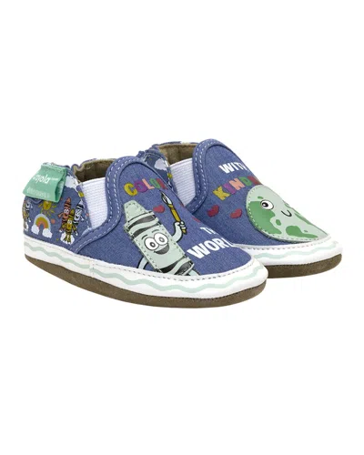 Robeez Crayola Color The World Soft Sole In Blue