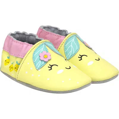 Robeez ® Happy Lemon Crib Shoe In Yellow