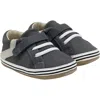Robeez ® Kids' Adam Leather Sneaker In Charcoal