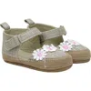 Robeez ® Kids' Daisies Crib Shoe In Tan