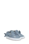 Robeez ® Kids' Sebastian Shark Crib Shoe In Med. Blue 0
