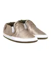 Robeez Leah Basic Leather Soft Sole In Gold