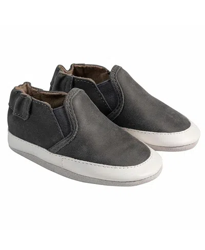 Robeez Liam Basic Soft Soles - Baby In Grey