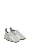 Robeez Shimmer Crib Shoe In Silver