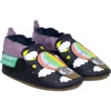 Robeez ® X Crayola™ Kids' Crib Shoe In Navy Blue