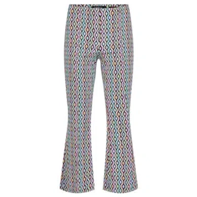 Robell Psychedelic Joella Trousers In Blue