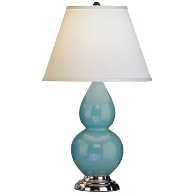 Robert Abbey 22 3/4" Silver And Egg Blue Ceramic Table Lamp
