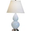 Robert Abbey 22 3/4" Silver And Light Blue Ceramic Table Lamp