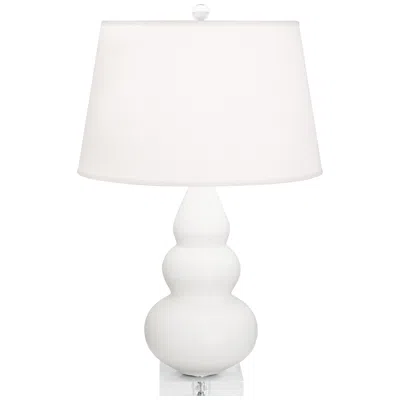 Robert Abbey 24" High Matte Lily White Triple Gourd Accent Lamp