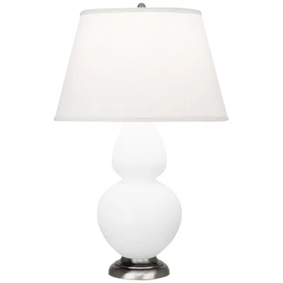 Robert Abbey 31" High Matte Lily White Double Gourd Table Lamp