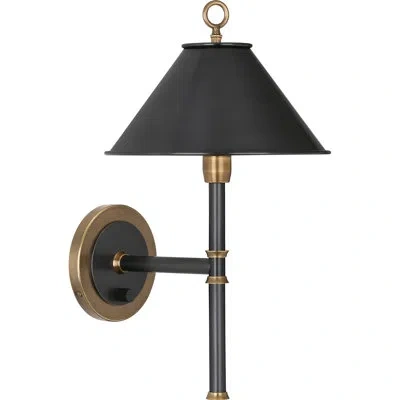 Robert Abbey Aaron 1 - Light Wallchiere In Deep Patina Bronze,warm Brass