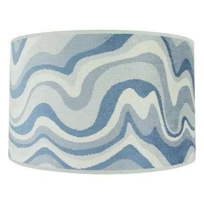 Robert Abbey Abbey Rose 11.5'' H Fabric Drum Lamp Shade In Mineral
