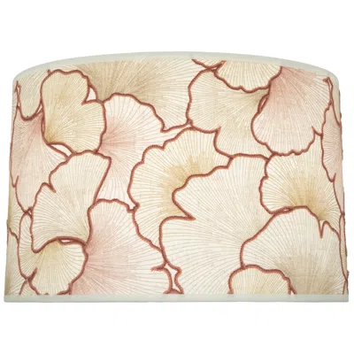 Robert Abbey Abbey Rose 17x11 Blossom With Shannon Oyster Trim Lamp Shade