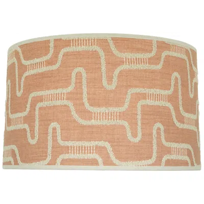 Robert Abbey Abbey Rose 19x11.5 Shell With Saki Mist Trim Lamp Shade