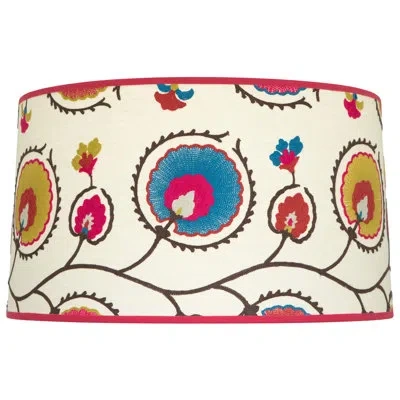 Robert Abbey Abbey Rose - Shade Only - Mention - Blossom With Shannon Magenta Trim In Blossom,shannon Magenta