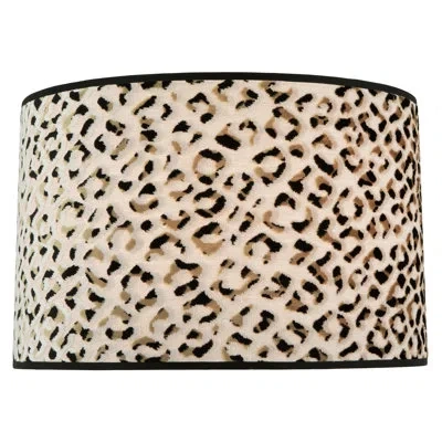 Robert Abbey Abbey Rose - Shade Only - Ocelot - Taupe With Lola Black Trim In Taupe,lola Black Trim