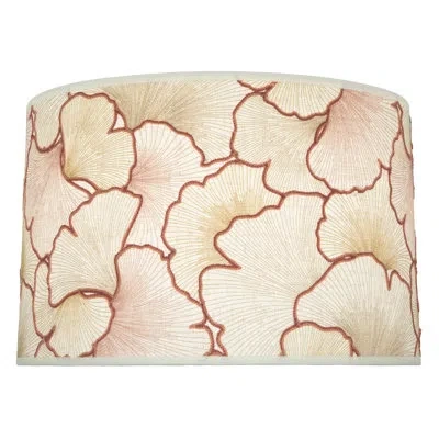 Robert Abbey Abbey Rose - Shade Only - Opera - Blossom With Shannon Oyster Trim In Blossom,shannon Oyster