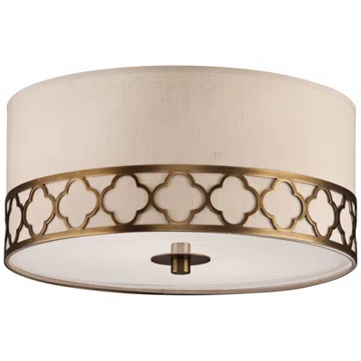 Robert Abbey Addison 17 1/2" Wide Brass Round Ceiling Light