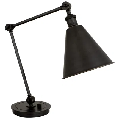 Robert Abbey Alloy 10.25" High Deep Patina Bronze Table Lamp