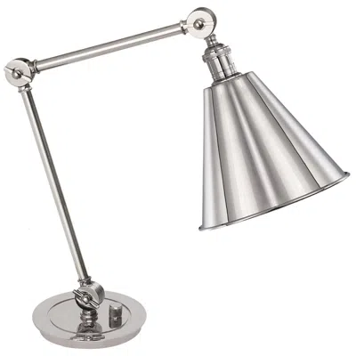 Robert Abbey Alloy 10.25" High Polished Nickel Table Lamp