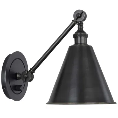 Robert Abbey Alloy 7.5" High Deep Patina Bronze Wall Sconce