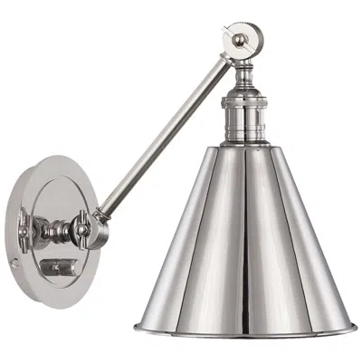 Robert Abbey Alloy 7.5" High Polished Nickel Wall Sconce