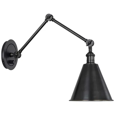 Robert Abbey Alloy Deep Patina Bronze Plug-in Swing Arm Wall Lamp