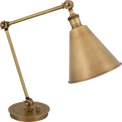Robert Abbey Alloy Metal Table Lamp In Warm Brass,brass