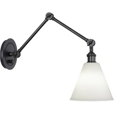 Robert Abbey Alloy Swing Arm Sconce In Deep Patina Bronze