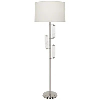 Robert Abbey Alston 61 1/2" Marble And Polished Nickel Floor Lamp