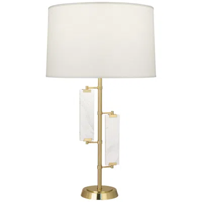 Robert Abbey Alston Brass And Marble Accents Modern Table Lamp
