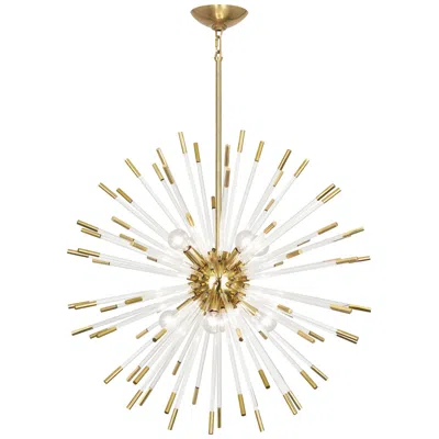 Robert Abbey Andromeda 28" Wide Modern Brass Pendant Light