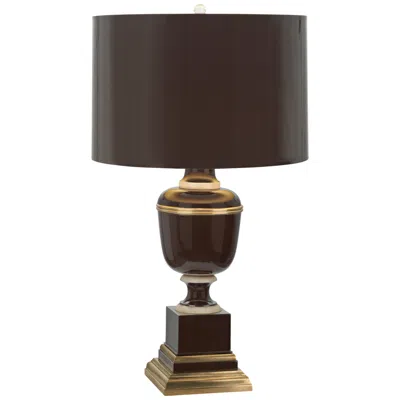 Robert Abbey Annika 29 1/2" Chocolate And Natural Brass Table Lamp