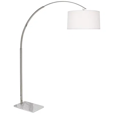 Robert Abbey Archer 80 1/2" High Nickel Arc Floor Lamp