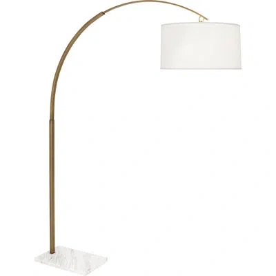 Robert Abbey Archer 80.5" Arched/arc Floor Lamp In Warm Brass