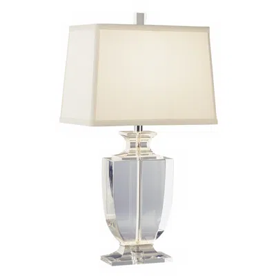 Robert Abbey Artemis Accent Crystal Off-white Shade Table Lamp