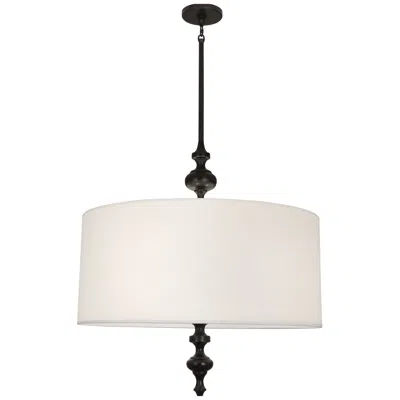Robert Abbey Arthur 27" Wide Deep Patina Bronze Drum Pendant Light