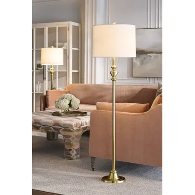 Robert Abbey Arthur 65" Traditional Floor Lamp In Modern Brass