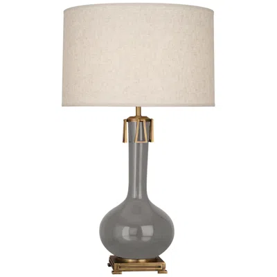 Robert Abbey Athena 31 3/4" Smokey Taupe Gray Ceramic Table Lamp