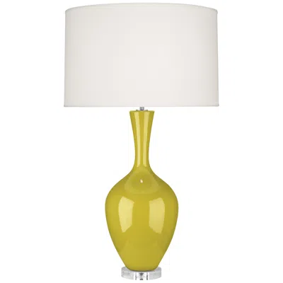 Robert Abbey Audrey 33 1/2" Citron Green Ceramic Buffet Table Lamp