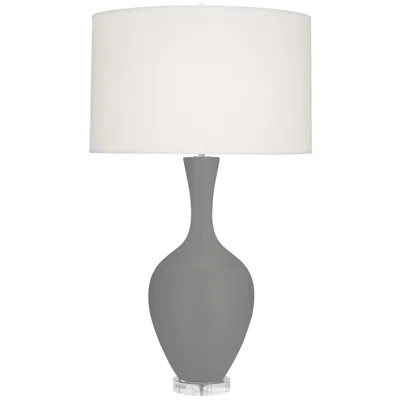 Robert Abbey Audrey 33 1/2" Matte Smoky Taupe Modern Table Lamp