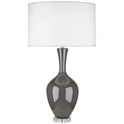 Robert Abbey Audrey 33 1/2" Modern Ash Gray Buffet Lamp