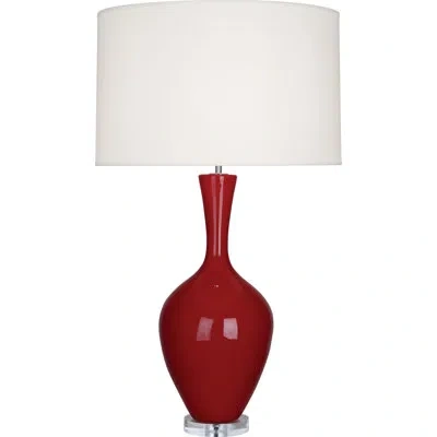 Robert Abbey Audrey 33.5" Table Lamp In Oxblood
