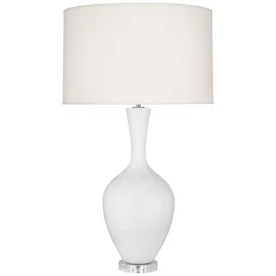 Robert Abbey , Audrey, Daisy Glazed Ceramic, Table Lamp
