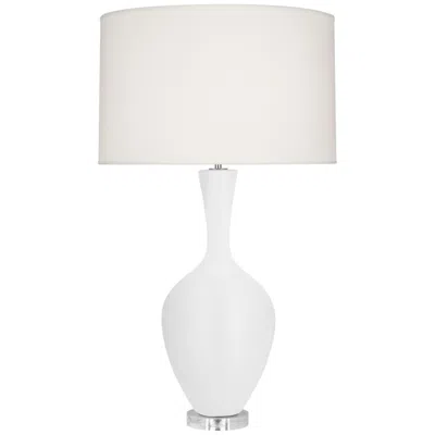 Robert Abbey , Audrey, Matte Daisy Glazed Ceramic, Table Lamp