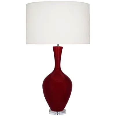 Robert Abbey , Audrey, Sangria Glazed Ceramic, Table Lamp