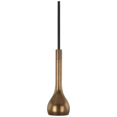 Robert Abbey Axis Natural Brass Mini Pendant Light In Brown