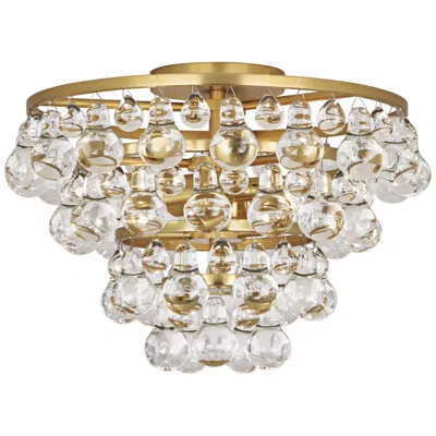 Robert Abbey Bling 16 3/4" Wide Antique Brass Ceiling Light In Brown