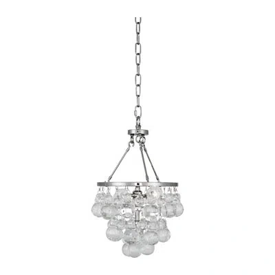 Robert Abbey Bling 2 - Light Unique / Statement Tiered Pendant In Polished Nickel