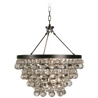 Robert Abbey Bling 20 1/2"w 4-light Bronze Chandelier
